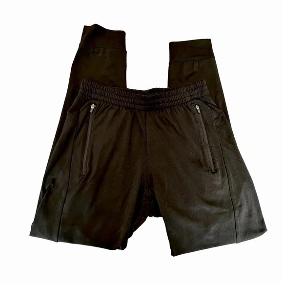 ASICS S athletic black joggers with zipper pockets - Picture 6 of 7